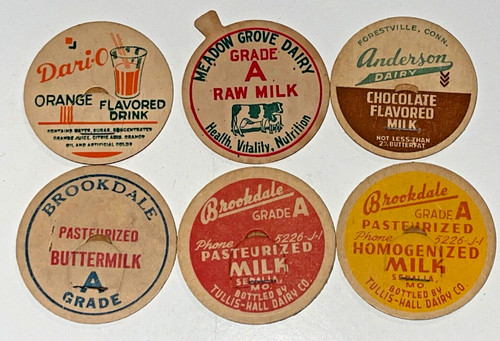Rare lot vintage dairy - lot, milk
